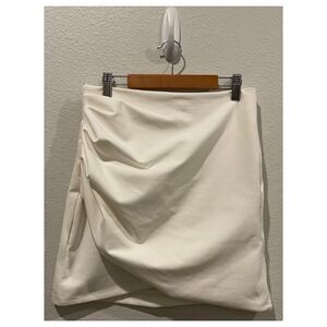 ZARA Antique White A-Line Mini Skirt